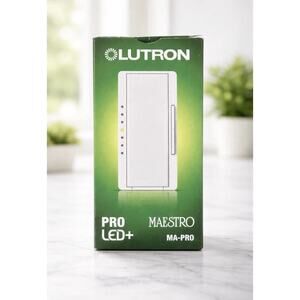 Lutron Maestro PRO LED+ Tap Dimmer Switch - MA-PRO-WH - White